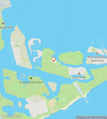 Map of scavenger hunt walking tour for Toronto Island Hopping