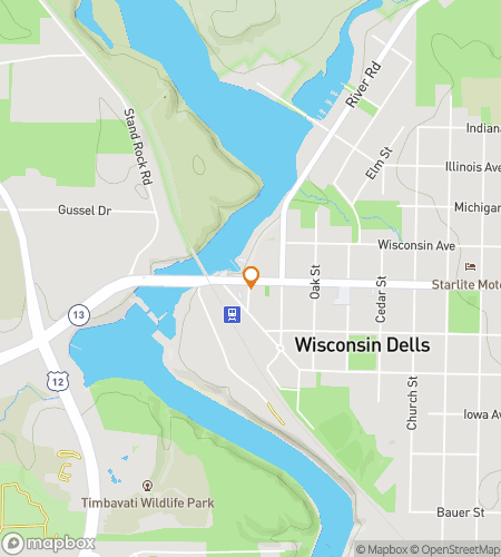 Harta turului pietonal de vânătoare de comori pentru Dells Mystery Clear