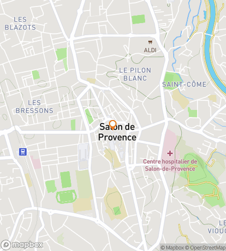 Map of scavenger hunt walking tour for Sunlit Secrets of Salon-de-Provence