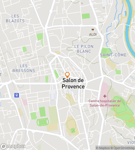 Mapa spacerowego questu 'Nasłonecznione Tajemnice Salon-de-Provence'