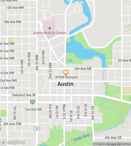 Map of scavenger hunt walking tour for Slice&comma; Slice Baby&colon; The Tasty Austin Chase