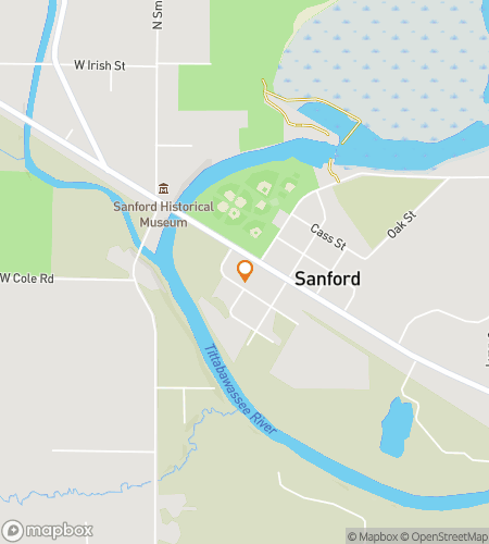 Map of scavenger hunt walking tour for Sanford‘s Stupendous Scavenger Sweep