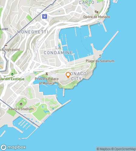 Monaco University Hunt のスカベンジャーハントウォーキングツアーマップ