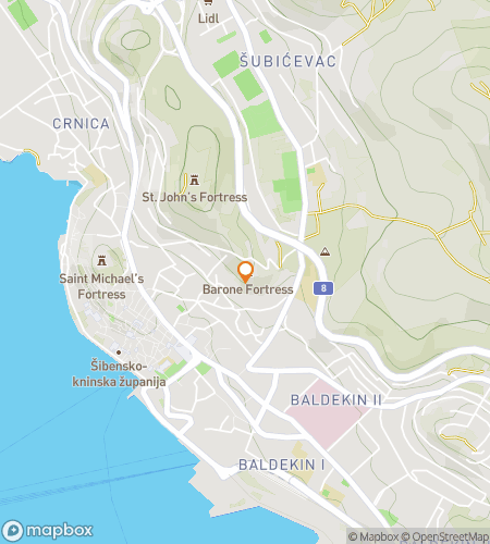Map of scavenger hunt walking tour for Sea-benic Views: The Adriatic Sibenik Chase