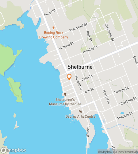 Map of scavenger hunt walking tour for  Shelburne scavenger hunt