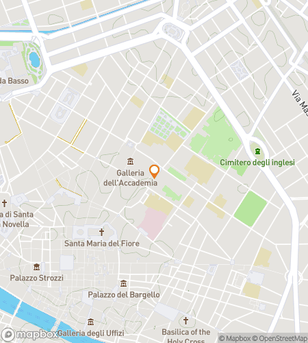Map of scavenger hunt walking tour for Medici Moves & Bronze Bees