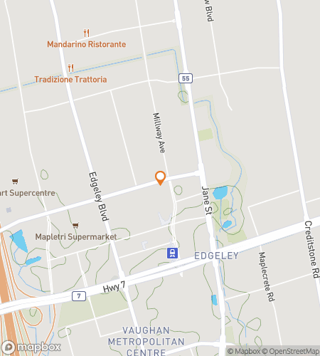 Map of scavenger hunt walking tour for Vaughan Greenway Challenge: Parks, Paths & Finds
