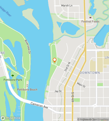 Map of scavenger hunt walking tour for Exploring La Crosse with Joy