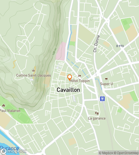 Carte du parcours de chasse au trésor pour Émerveillement et Découverte : Une Chasse à Cavaillon