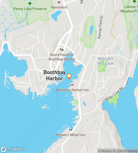Mapa pieszej wycieczki z poszukiwaniem skarbów dla Buoy, Oh Buoy! The Coastal Boothbay Harbor Hunt