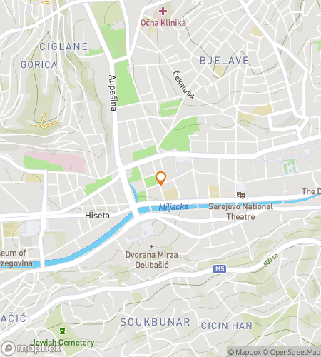 사라예보 대학교 헌트 스캐빈저 헌트 워킹 투어 지도