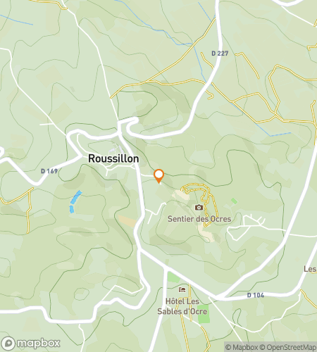 Mapa procházky s honem za pokladem pro Zlatou vesnici: Příběhy Gordes