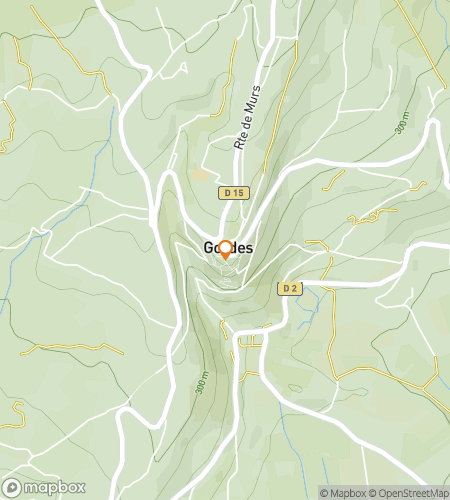 Carte de la visite à pied de la chasse au trésor pour le charme provençal : Le Défi de Gordes