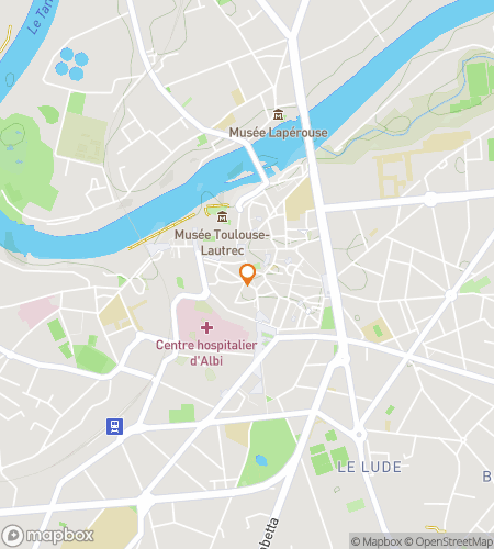 Map of scavenger hunt walking tour for Albi‘s Remarkable Riddle Rampage