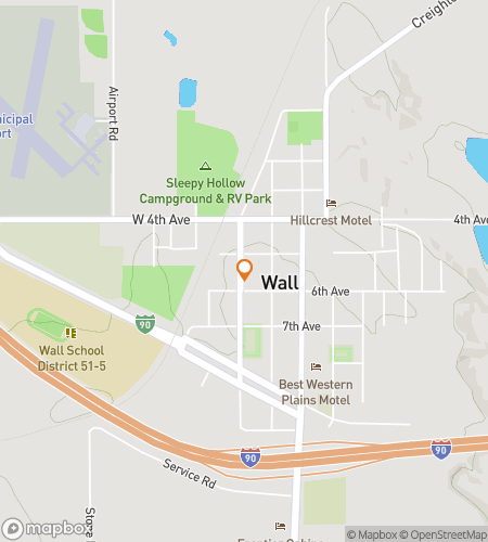 Map of scavenger hunt walking tour for Wild Wild Wall