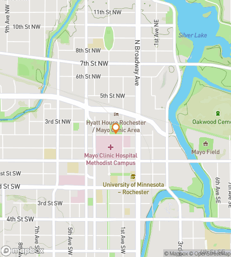 Map of scavenger hunt walking tour for A Minnesota Miracle