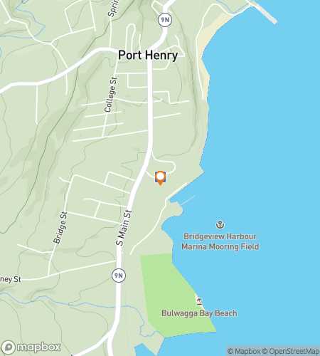 Map of scavenger hunt walking tour for Port Henry‘s Ironclad Adventure