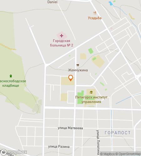 Map of scavenger hunt walking tour for Healing Waters & Hidden Corners of Pyatigorsk