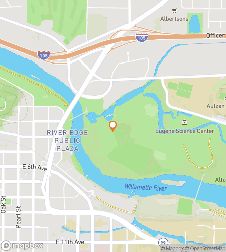 Map of scavenger hunt walking tour for Where the River Runs: The Alton Baker Park Hunt