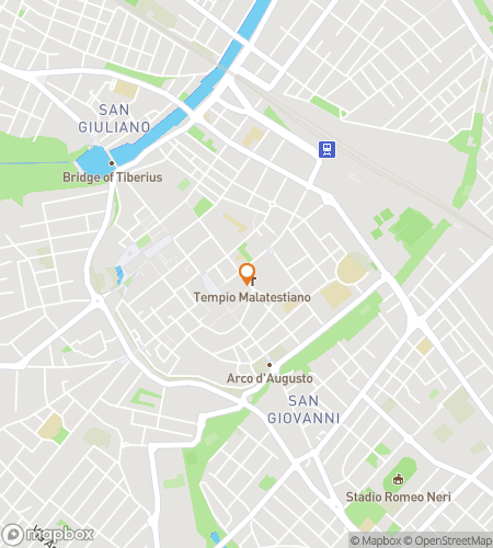 แผนที่ทัวร์เดินล่าสมบัติสำหรับ Roman Ruins & Riviera Secrets: The Rimini Quest