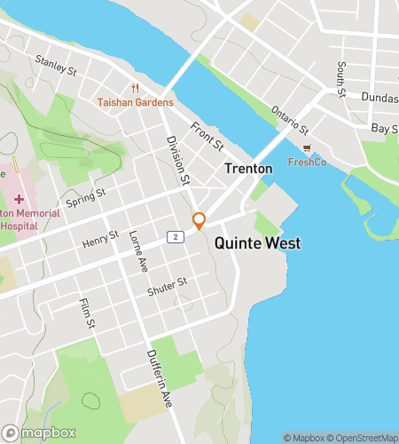 Map of scavenger hunt walking tour for Trenton Waterfront Walks & Small-Town Spark