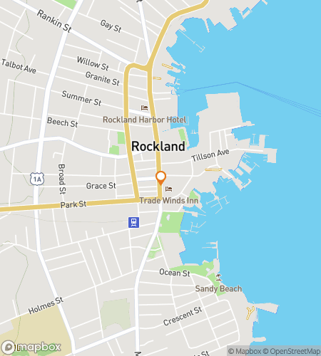 Map of scavenger hunt walking tour for Rockin’ Around Rockland