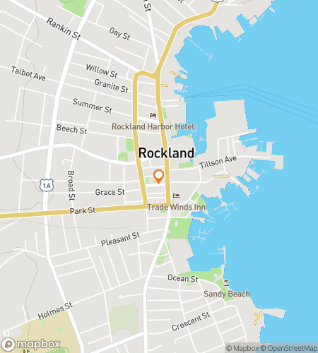 A Rockland Lively Lobster Hunt kincsvadászat térképe