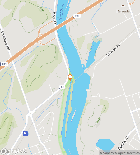 Map of scavenger hunt walking tour for Trenton Waterfront Walks & Small-Town Spark