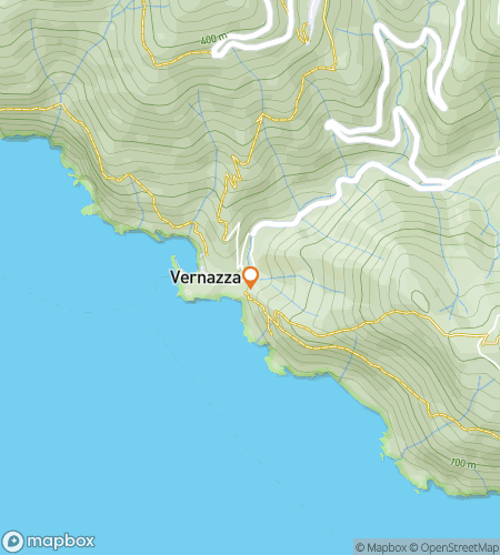 Map of scavenger hunt walking tour for Cliffs & Colors: The Vernazza Hunt