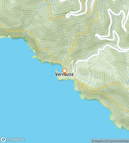 Map of scavenger hunt walking tour for Cliffs & Colors: The Vernazza Hunt