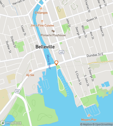 Map of scavenger hunt walking tour for  Belleville scavenger hunt