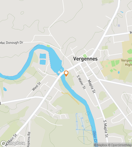 Map of scavenger hunt walking tour for Vergennes Village Venture