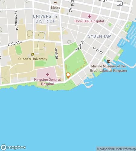 Map of scavenger hunt walking tour for Campus Chronicles: Queen’s Edition