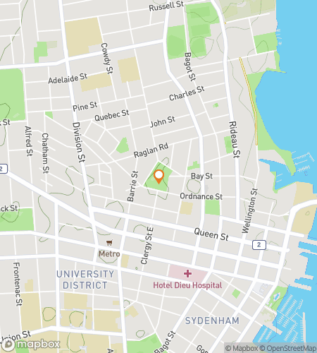 Map of scavenger hunt walking tour for Whispers of Kingston: A Spooky Hunt