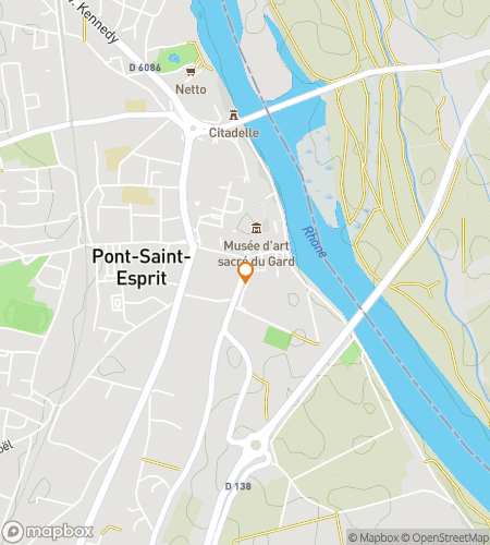 Map of scavenger hunt walking tour for Pont-Saint-Esprit: The Heritage Hunt