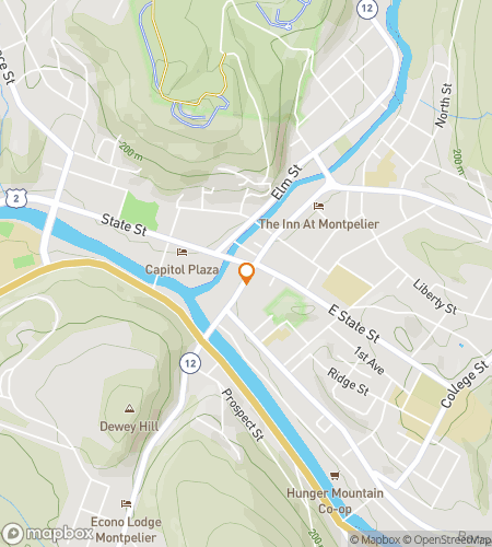 Map of scavenger hunt walking tour for Montpelier Vermont Bar Crawl