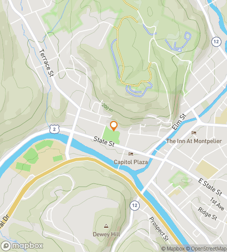 Map of scavenger hunt walking tour for Montpelier Vermont Bar Crawl