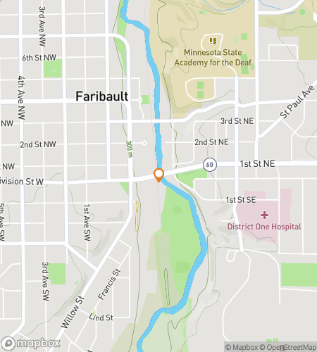 Map of scavenger hunt walking tour for Faribault‘s Fantastic Folly Hunt