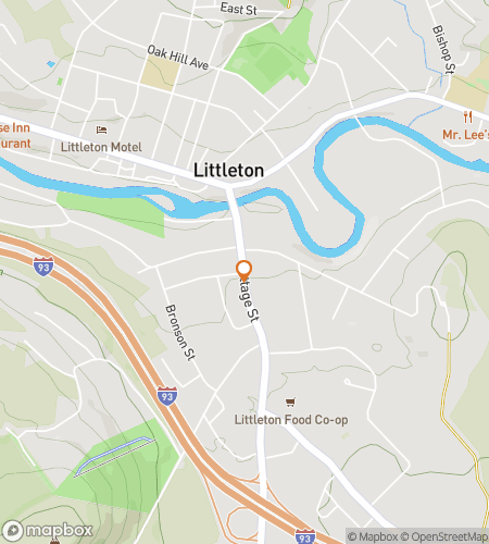 Map of scavenger hunt walking tour for Littleton Loot-n-Laughs Hunt