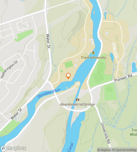 Map of scavenger hunt walking tour for Trent University Hunt