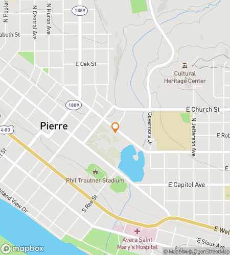 Map of scavenger hunt walking tour for Pierre Hunt