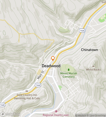 Map of scavenger hunt walking tour for Lawbreakers and Legends of the Wild West