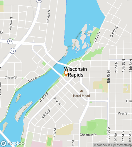 Map of scavenger hunt walking tour for The Rapids Clue Quest