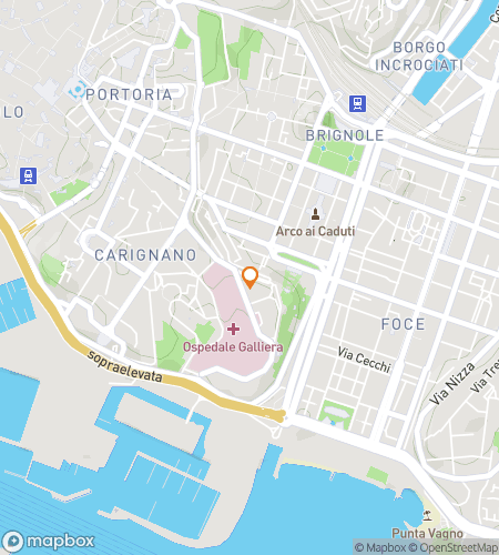 Kort over scavenger hunt vandretur for Oh My Genoa! Det Store Jagt