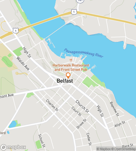 Map of scavenger hunt walking tour for Belfasts Downtown Delightful Discovery