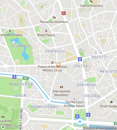 Map of scavenger hunt walking tour for Bucharest Bonanza: Scavenging the Little Paris