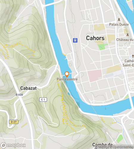 Carte de la visite à pied avec chasse au trésor pour Merveilles Médiévales de Cahors