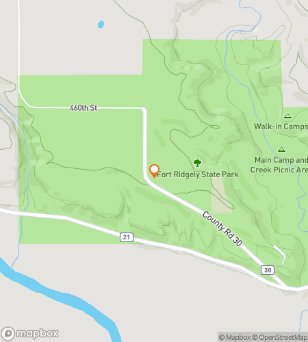 Map of scavenger hunt walking tour for Fairfax Frolic: Mission Minnesota