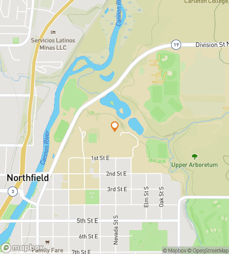 Mapa pěšího scavenger hunt pro Hall Pass: Carleton Editio