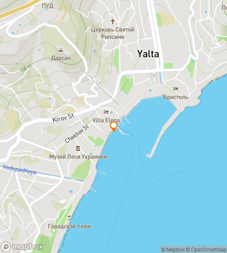 Map of scavenger hunt walking tour for Yalta, Crimea Seaside Stories & Culture Adventure